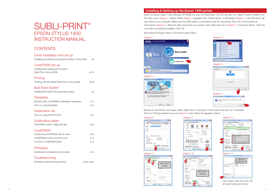 Xpres Subli-Print Epson 1400: Manual User Manual | Page 2 / 9