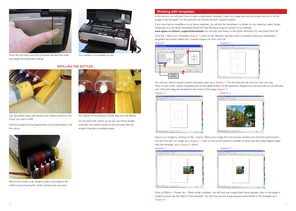 Working with templates | Xpres Subli-Print Epson 1400: Manual User Manual | Page 6 / 9