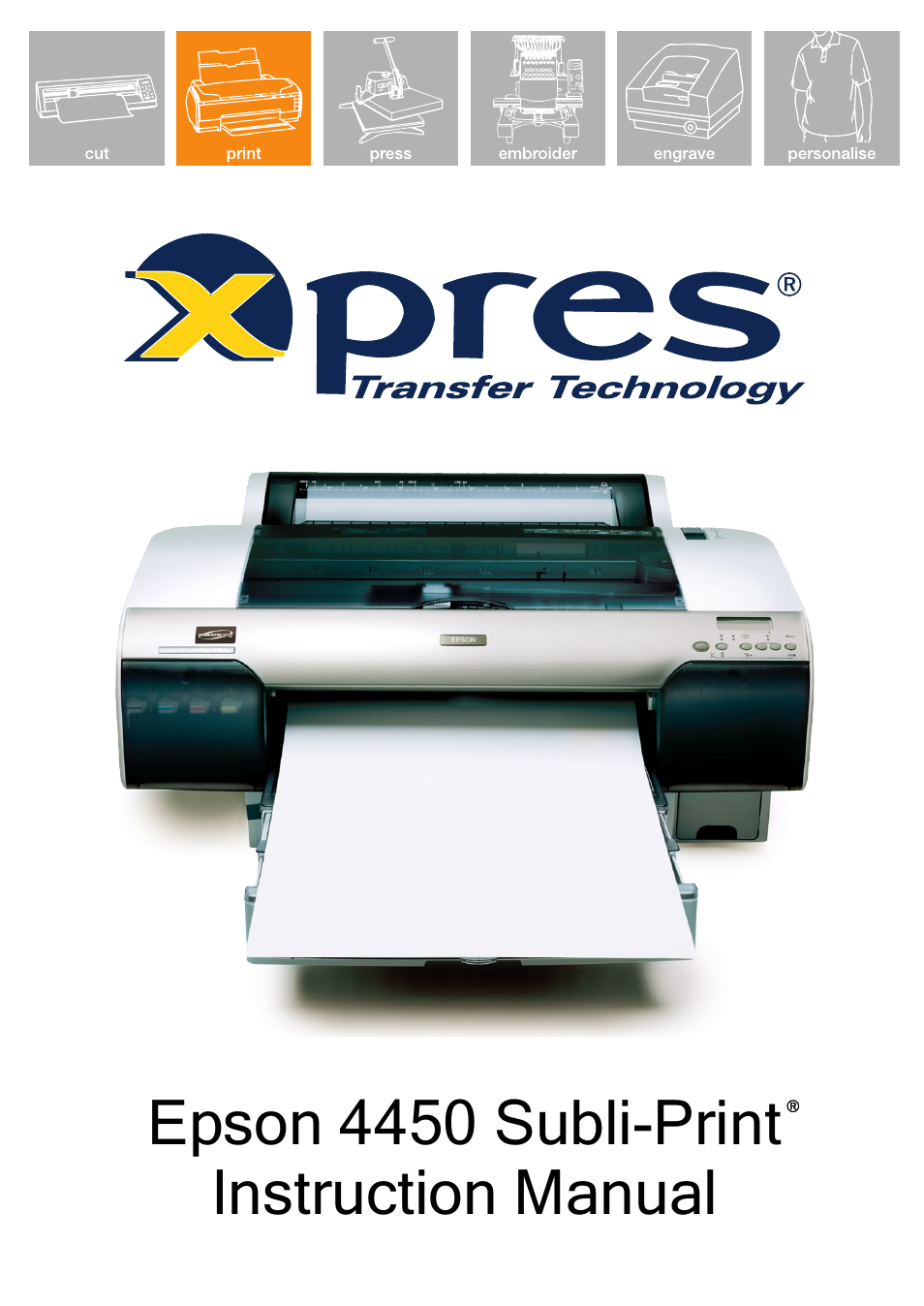 Xpres Subli-Print Epson 4450 Pro: Manual User Manual | 13 pages