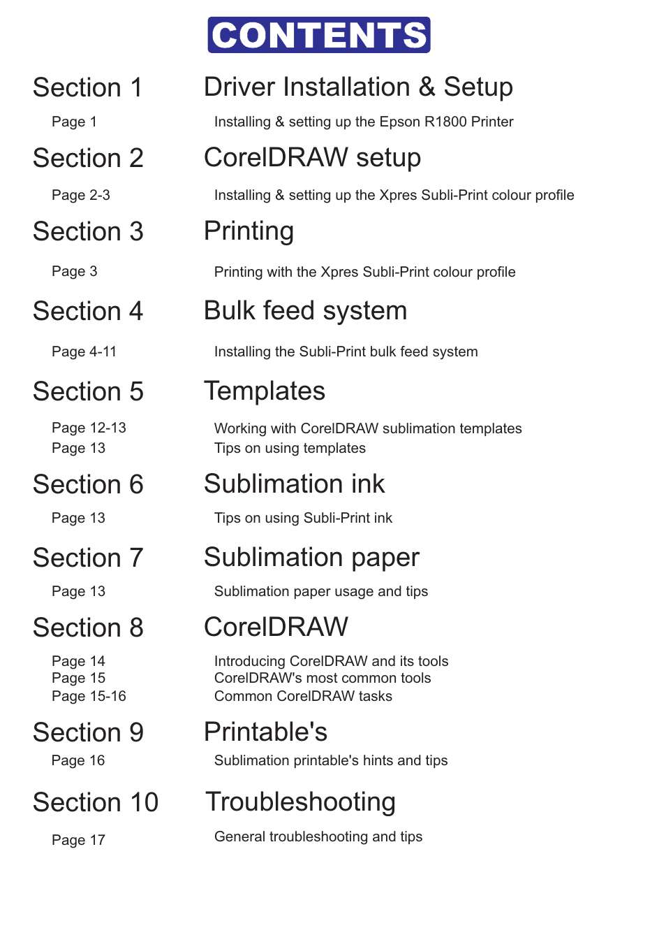 Xpres Subli-Print Epson R1800: Manual User Manual | Page 2 / 19