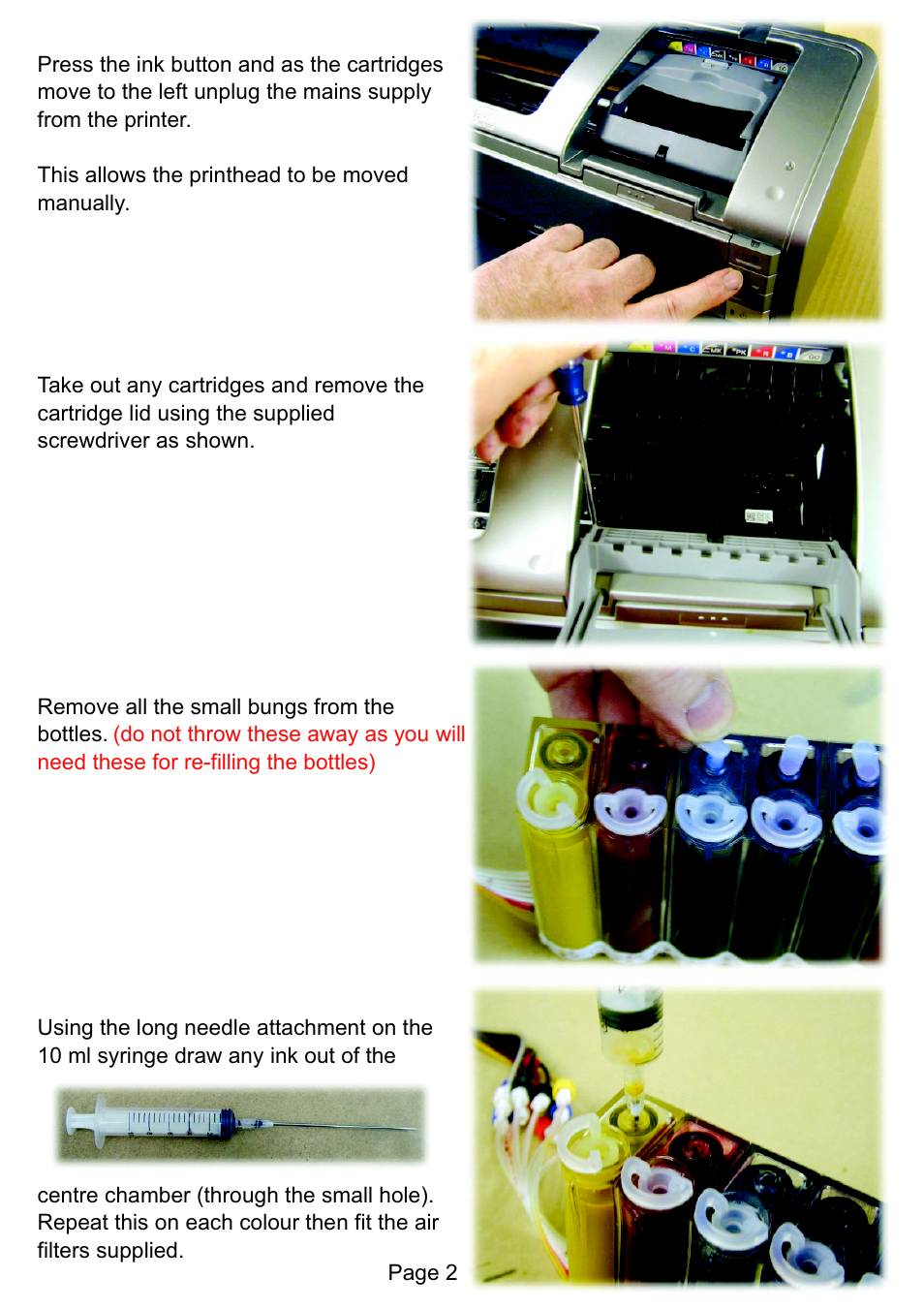 Xpres Subli-Print Epson R1800: Bulk Feed (series 4) installation Instructions XP5043 User Manual | Page 2 / 8