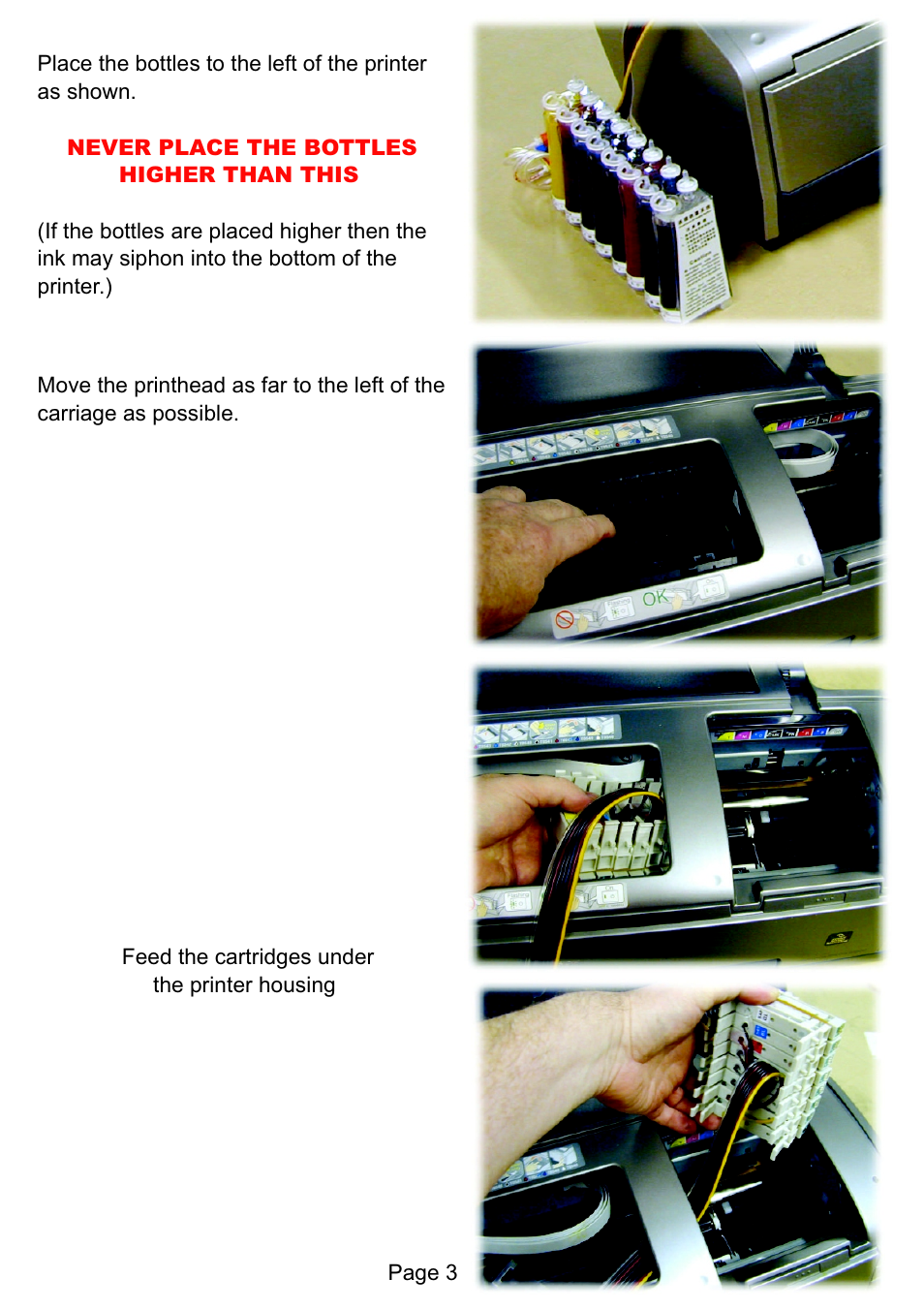 Xpres Subli-Print Epson R1800: Bulk Feed (series 4) installation Instructions XP5043 User Manual | Page 3 / 8