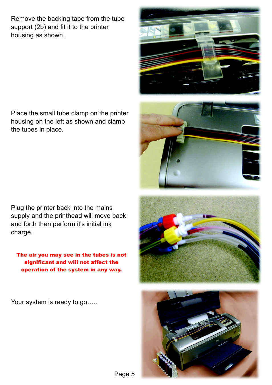 Xpres Subli-Print Epson R1800: Bulk Feed (series 4) installation Instructions XP5043 User Manual | Page 5 / 8