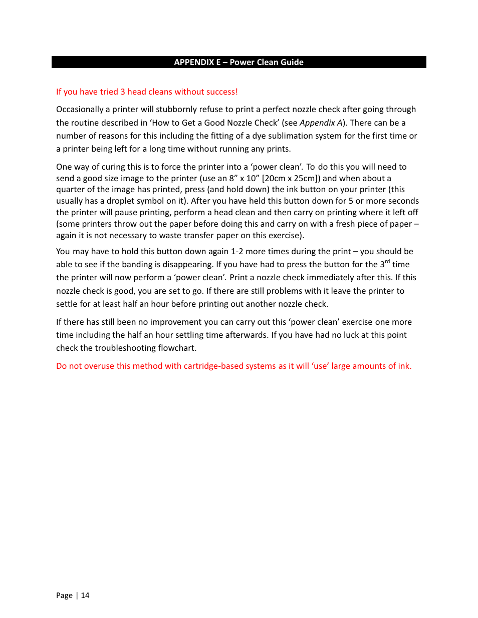 Xpres Subli-Print Epson R1800: Feeder System Troubleshooting Guide User Manual | Page 14 / 17