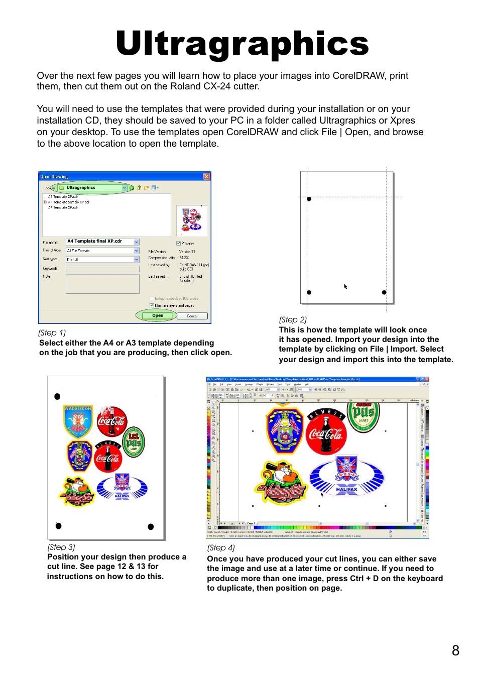 Ultragraphics | Xpres Cut Plus: Ultragraphics Roland CX-24 system Manual User Manual | Page 10 / 15