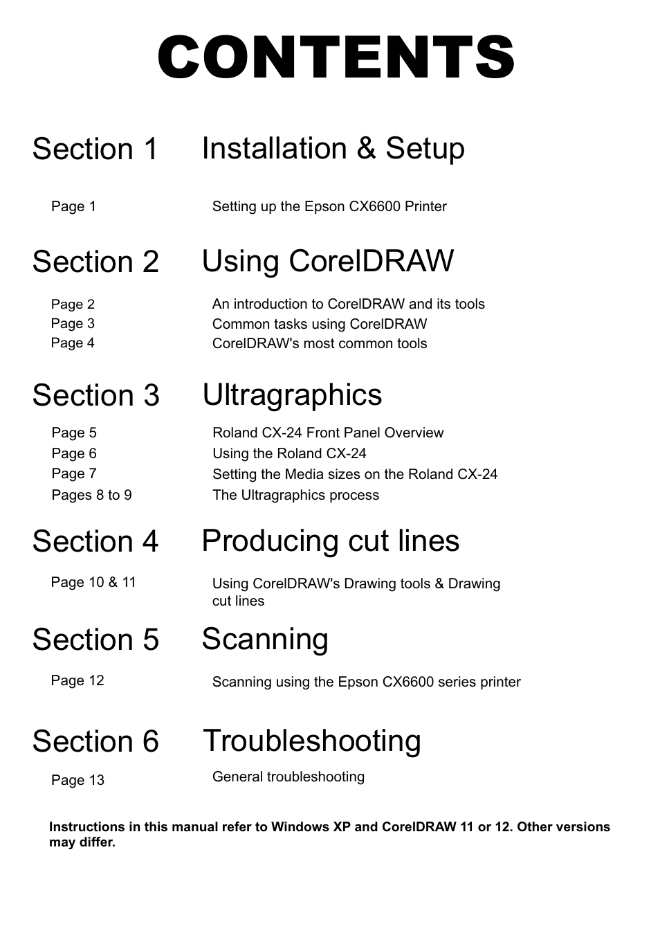 Xpres Cut Plus: Ultragraphics Roland CX-24 system Manual User Manual | Page 2 / 15