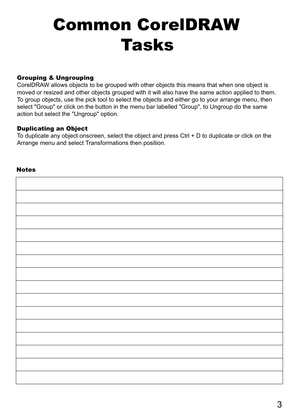 Common coreldraw tasks | Xpres Cut Plus: Ultragraphics Roland CX-24 system Manual User Manual | Page 5 / 15