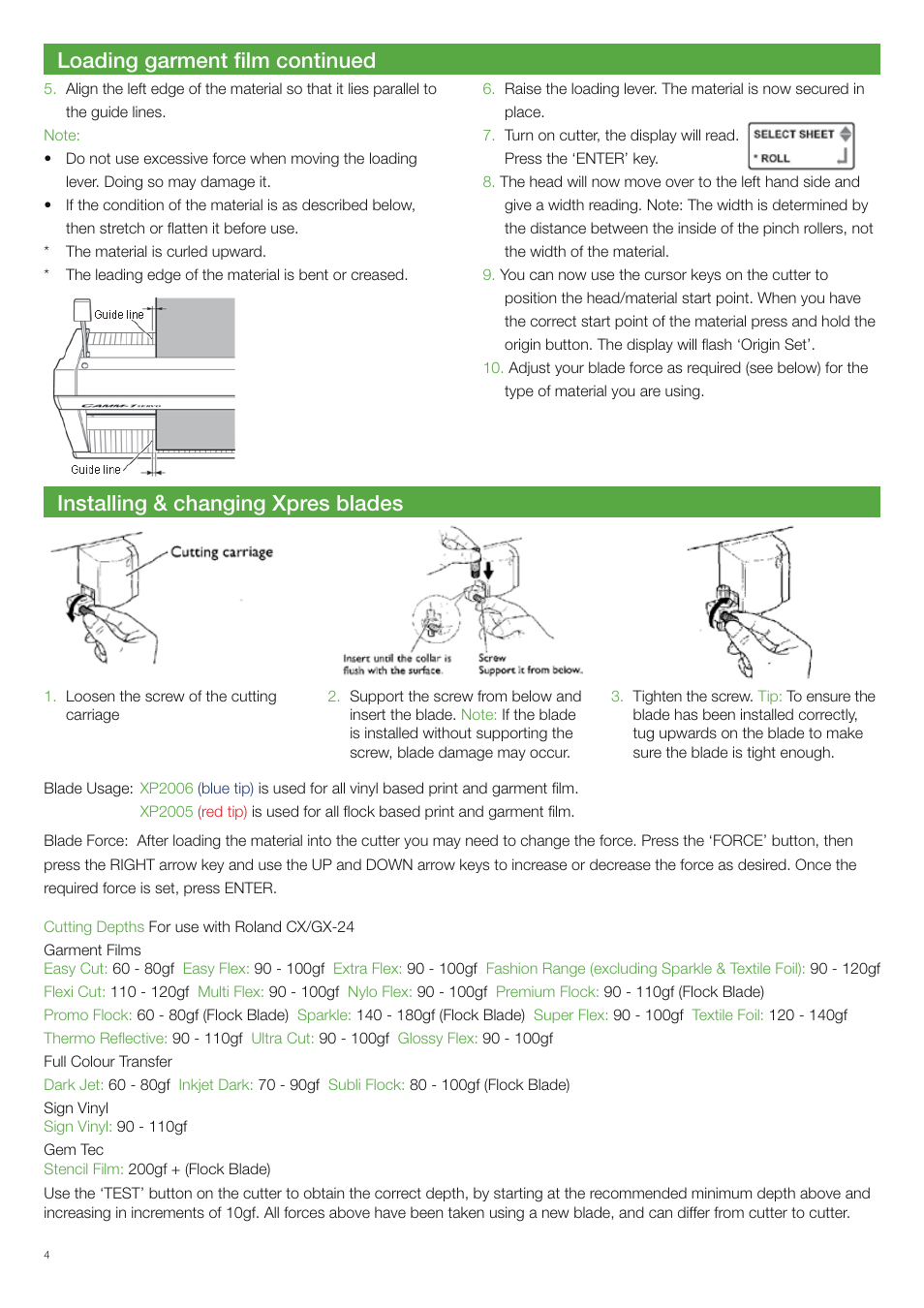 Xpres Cut Plus: Ultragraphics Roland GX-24 Manual User Manual | Page 4 / 16