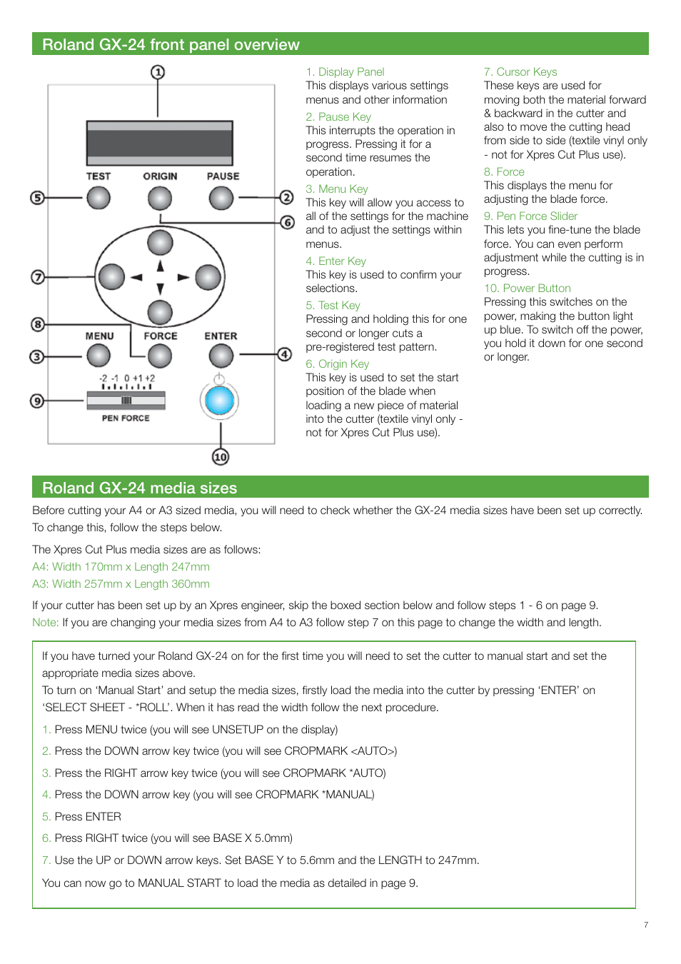 Xpres Cut Plus: Ultragraphics Roland GX-24 Manual User Manual | Page 7 / 16