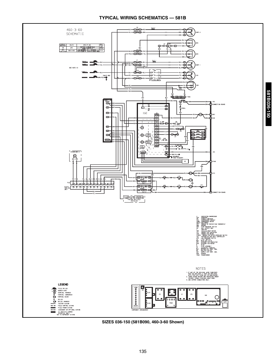 Typical wiring schematics, Typical wiring schematics -137 | Bryant 581A/B User Manual | Page 135 / 268