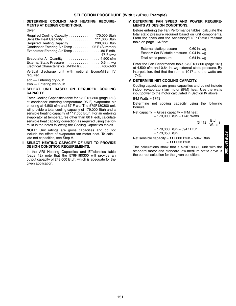 Selection procedure | Bryant 581A/B User Manual | Page 151 / 268