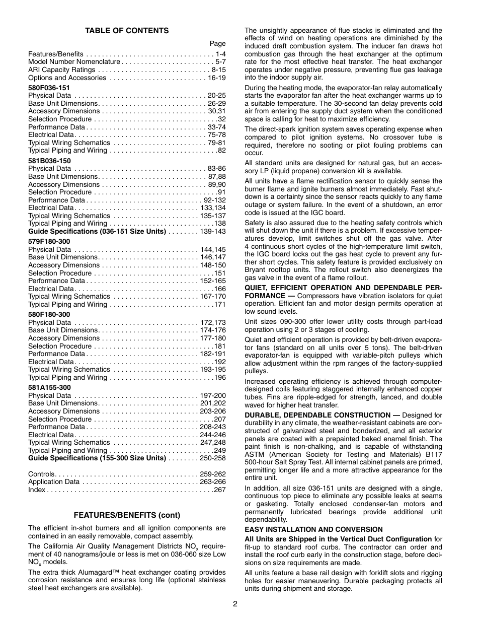 Bryant 581A/B User Manual | Page 2 / 268