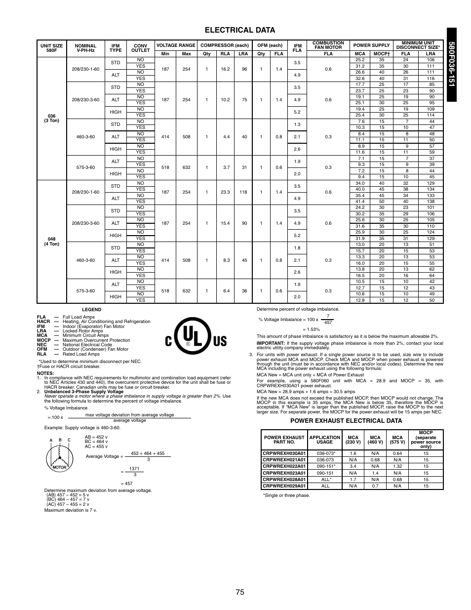 Electrical data, Electrical data -78, 75 electrical data | Bryant 581A/B User Manual | Page 75 / 268