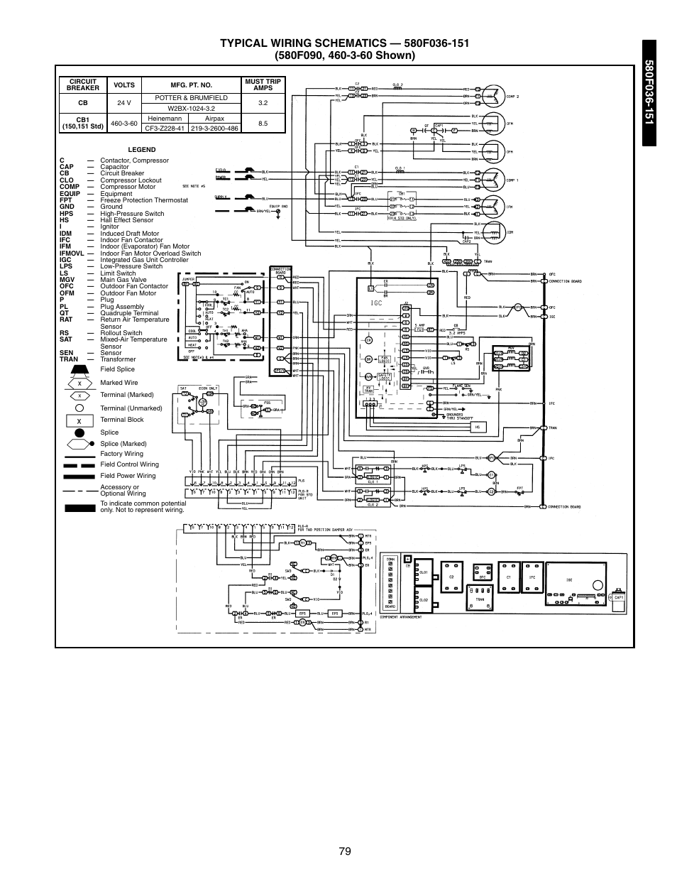 Typical wiring schematics, Typical wiring schematics -81 | Bryant 581A/B User Manual | Page 79 / 268