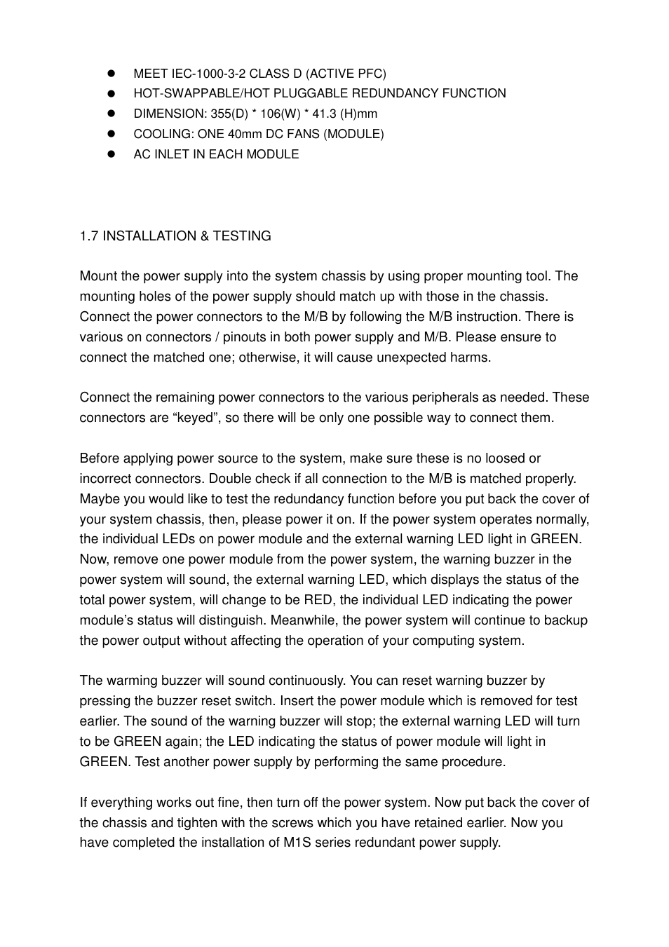 Zippy M1S2-5500V4H User Manual | Page 7 / 12