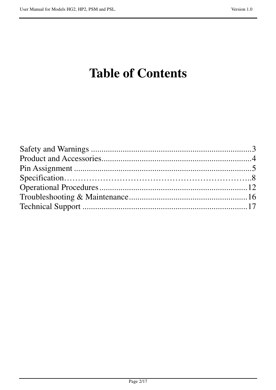 Zippy HG2-6400P User Manual | Page 2 / 17
