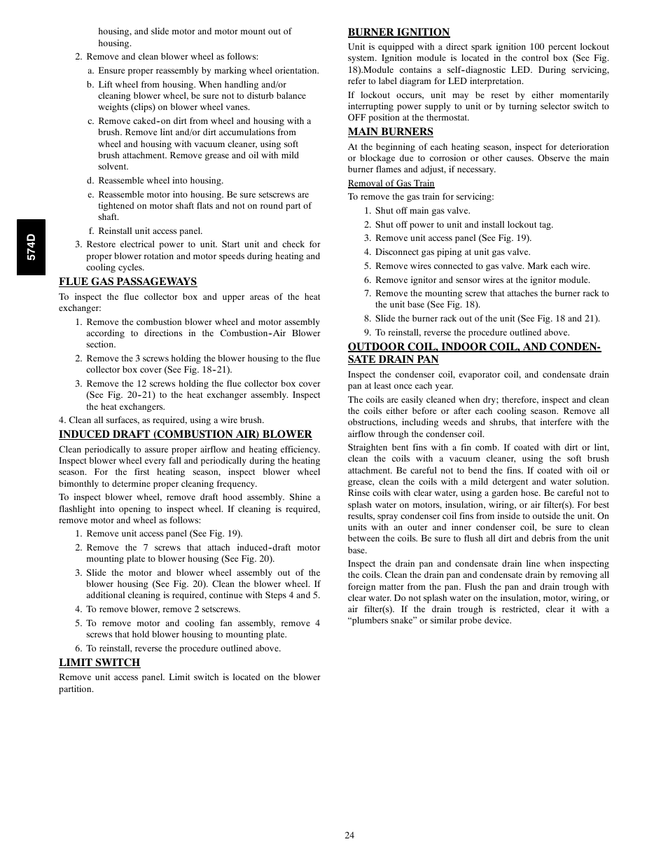 Bryant 574D User Manual | Page 24 / 32