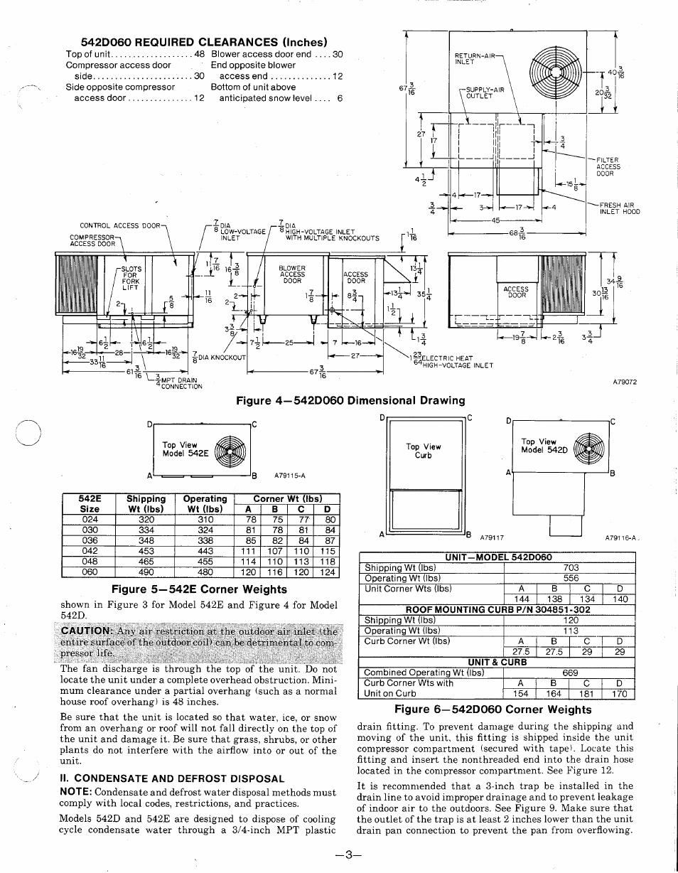 Ii. condensate and defrost disposal | Bryant 542E User Manual | Page 3 / 16