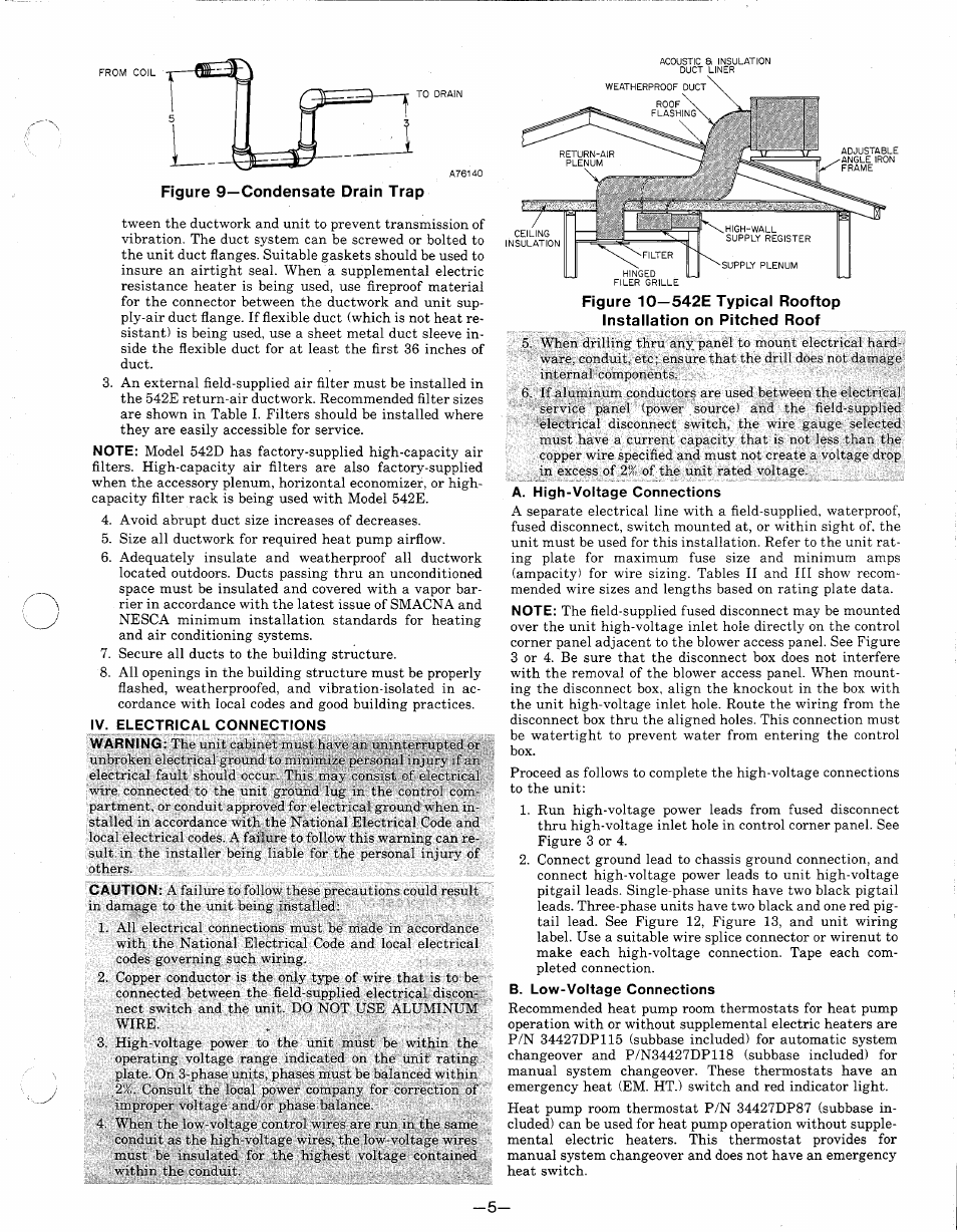Iv. electrical connections | Bryant 542E User Manual | Page 5 / 16