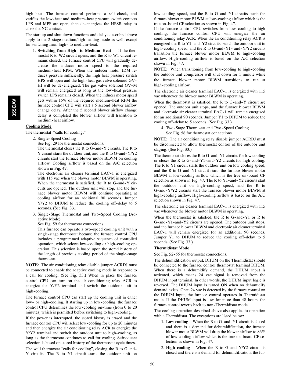Bryant SERIES A 355CAV User Manual | Page 50 / 62