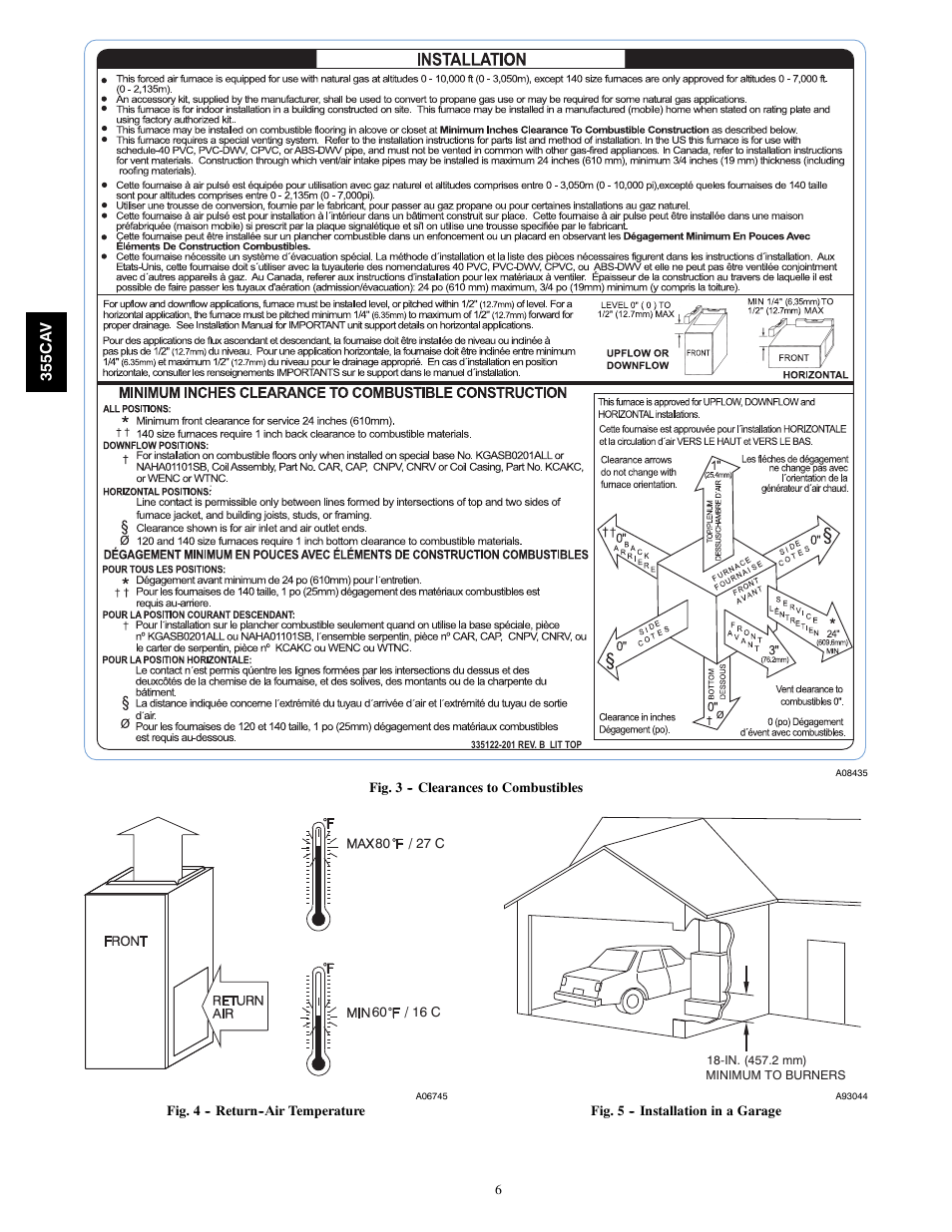 Bryant SERIES A 355CAV User Manual | Page 6 / 62