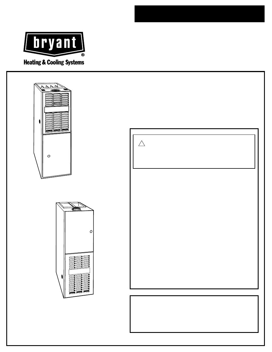 Bryant 373LAV  EN User Manual | 12 pages