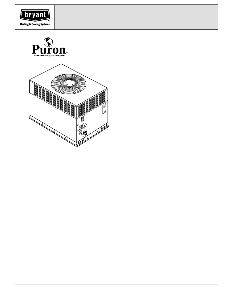 Bryant PURON 583B User Manual | 28 pages