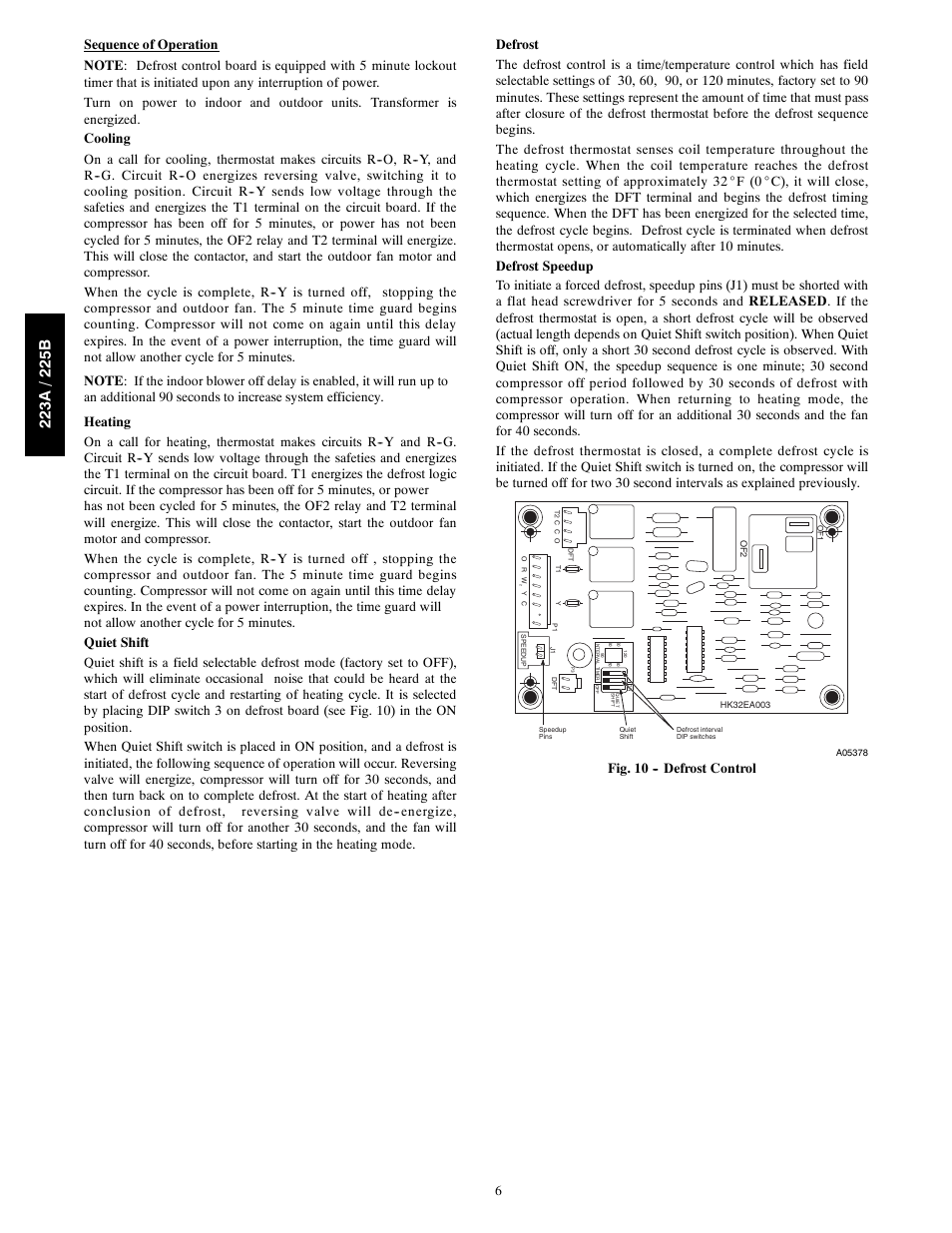 Fig. 10 -- defrost control | Bryant Preferredt Series with Puronr Refrigerant 223A User Manual | Page 6 / 10