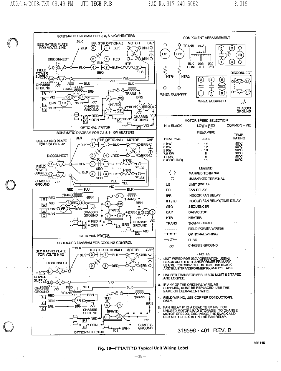 316596-401 rev. b | Bryant FA4A User Manual | Page 19 / 30