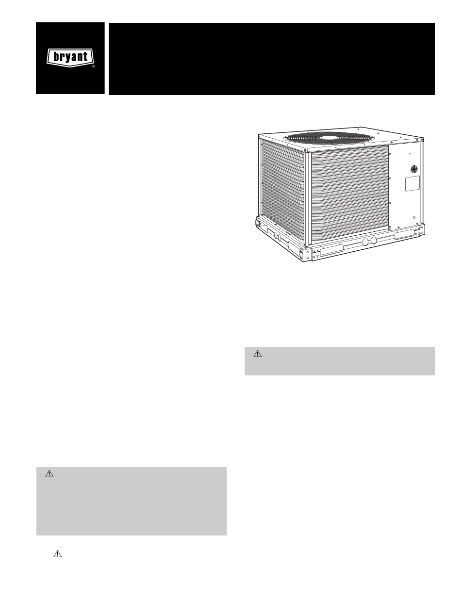 Bryant Air Cooled Condensing Units 569C User Manual | 20 pages