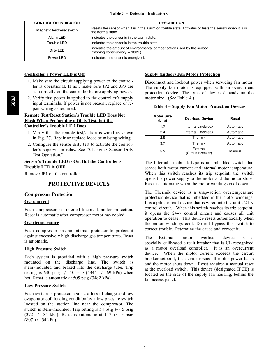 Protective devices | Bryant F User Manual | Page 24 / 85
