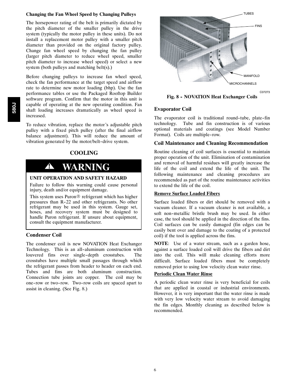 Warning | Bryant F User Manual | Page 6 / 85