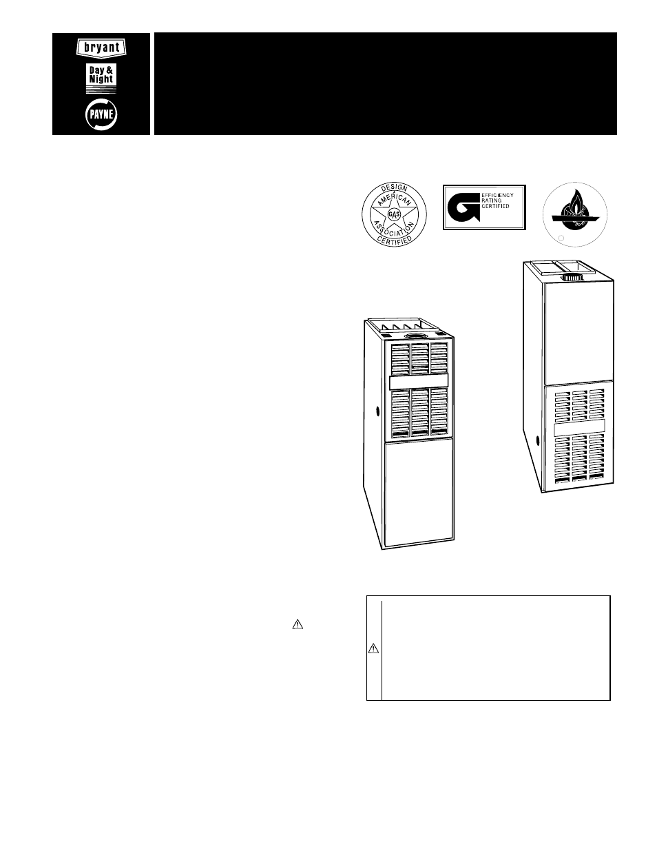 Bryant 396HAD User Manual | 8 pages