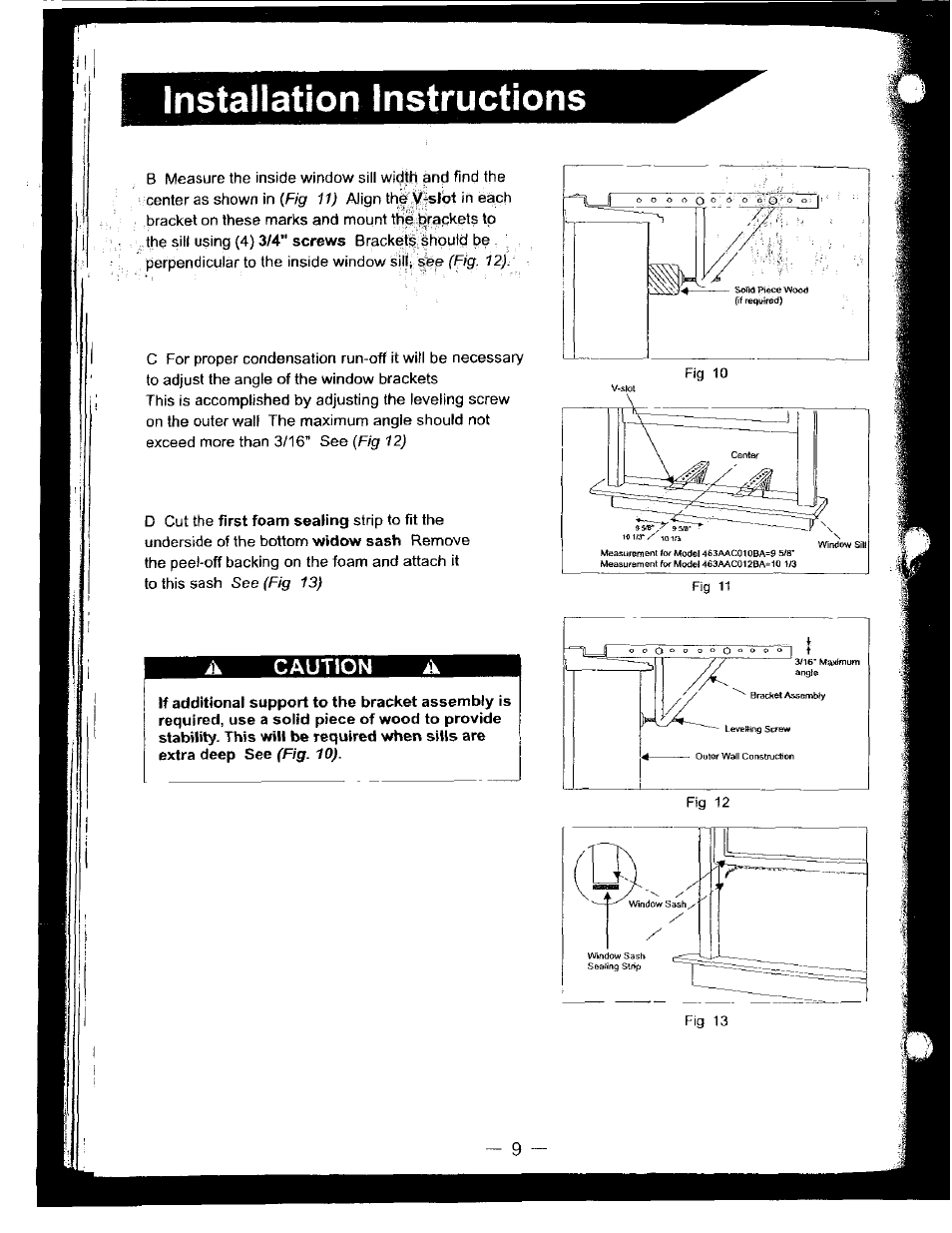 Installation instructions, Caution | Bryant 463AAC012BA User Manual | Page 10 / 15