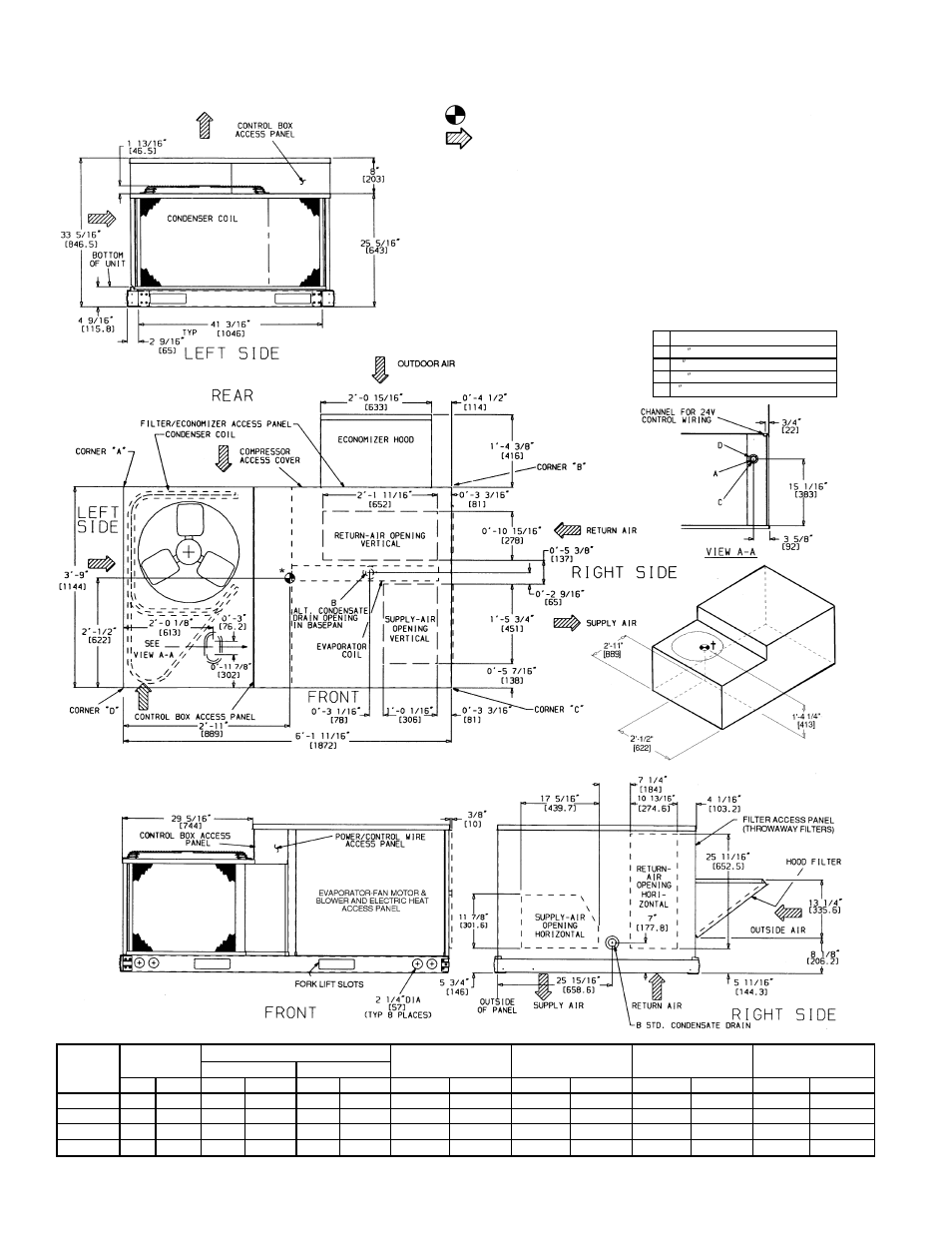 Bryant Single Package Rooftop Electric Heating/Electric Cooling Unit 558D User Manual | Page 2 / 40