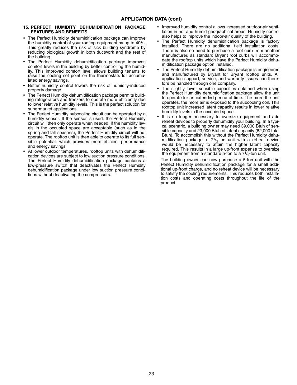 Bryant DURAPAC 551B User Manual | Page 23 / 170