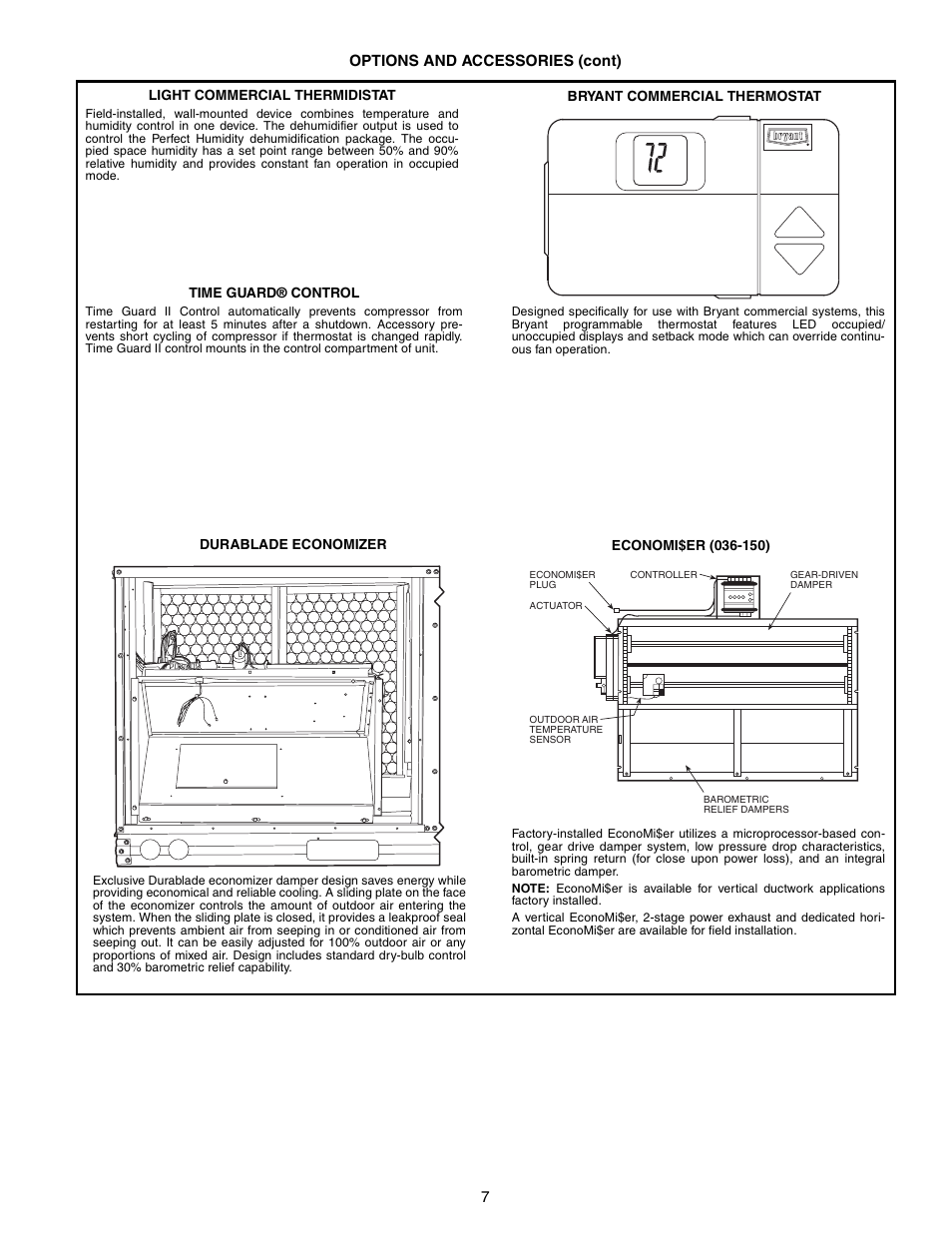 Bryant DURAPAC 551B User Manual | Page 7 / 170