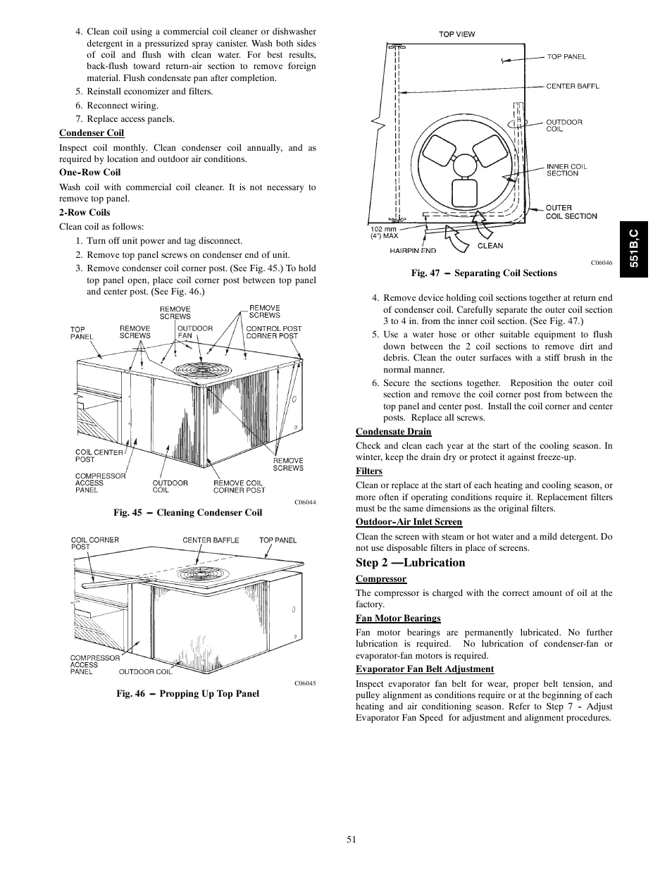 Step 2 —lubrication | Bryant 551C User Manual | Page 51 / 61