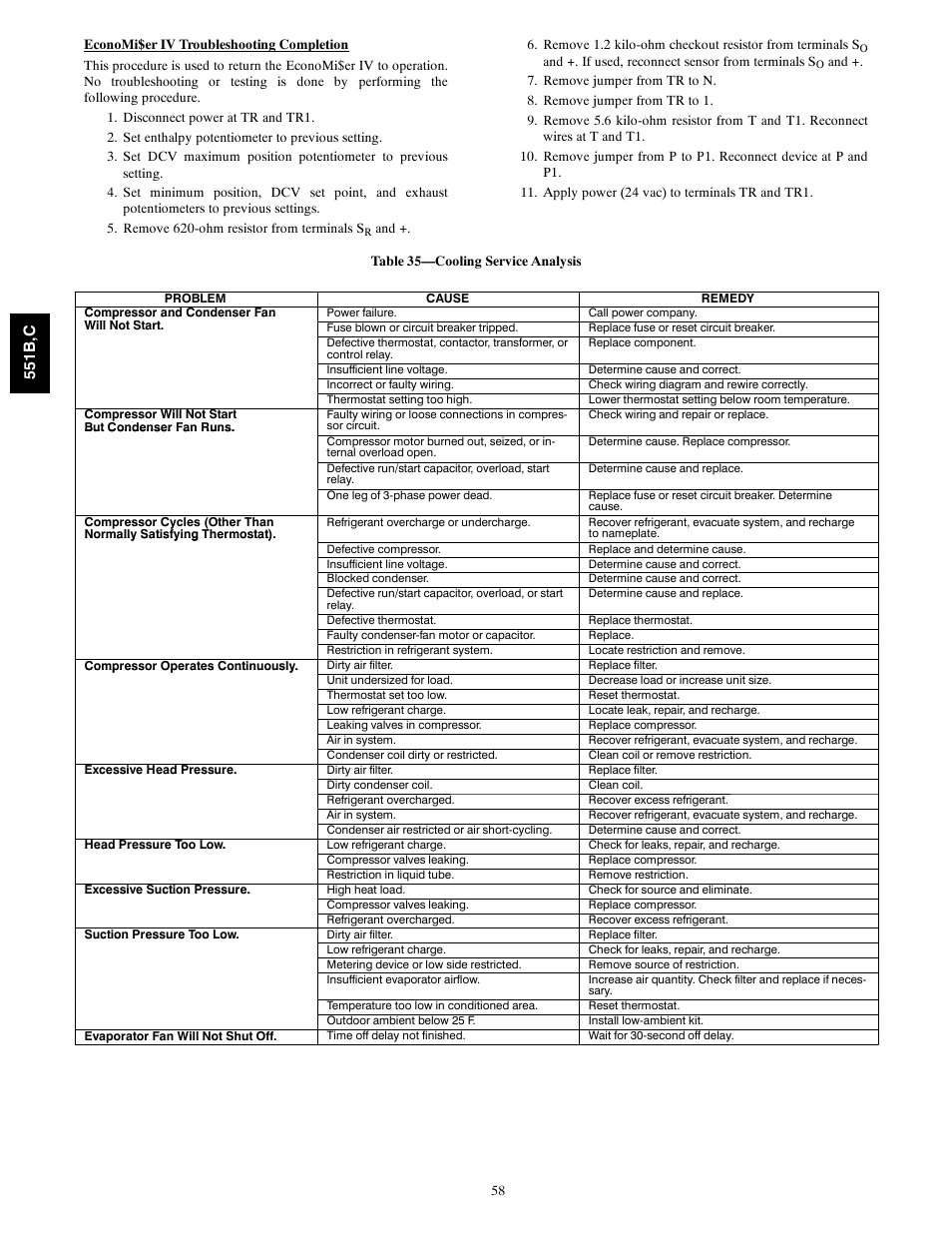 551b ,c | Bryant 551C User Manual | Page 58 / 61