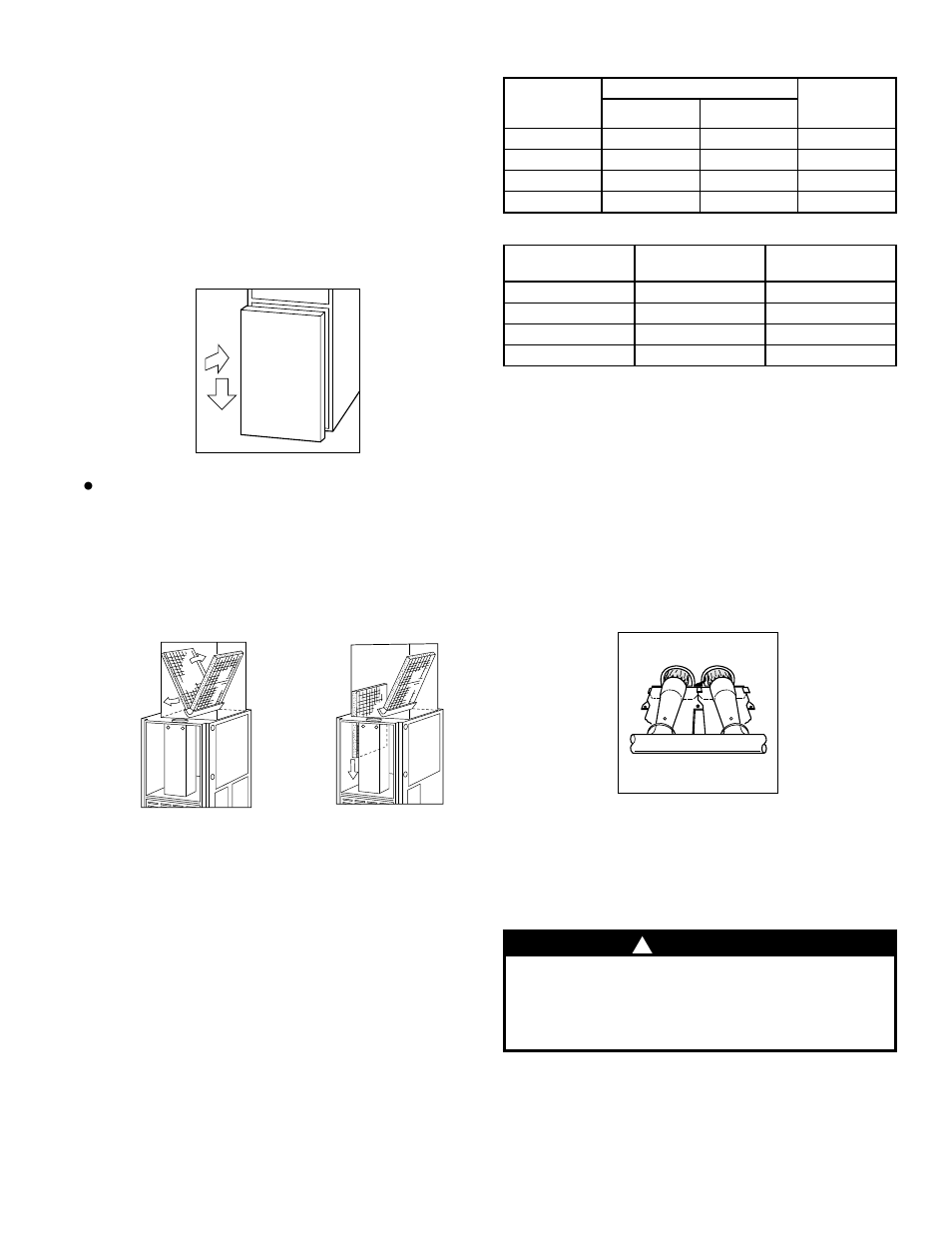 Warning, Combustion area and vent system | Bryant 394HAD User Manual | Page 7 / 8