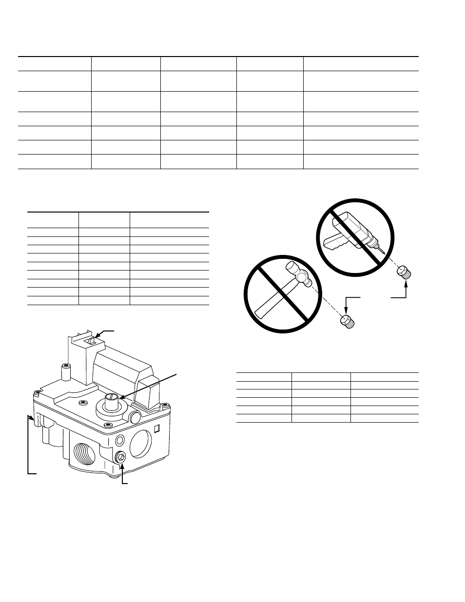 Table 6–altitude derate multipler for u.s.a, Fig. 40—redundant automatic gas control valve, Fig. 41—orifice hole | Table 7—speed selection | Bryant 310JAV User Manual | Page 29 / 45