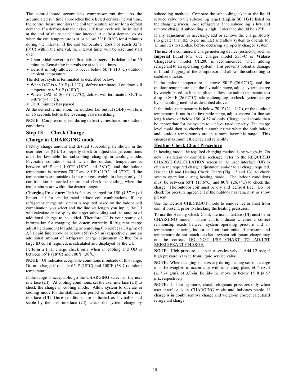 Step 13 — check charge charge in charging mode | Bryant EVOLUTIONR EXTREME 280ANV User Manual | Page 10 / 18