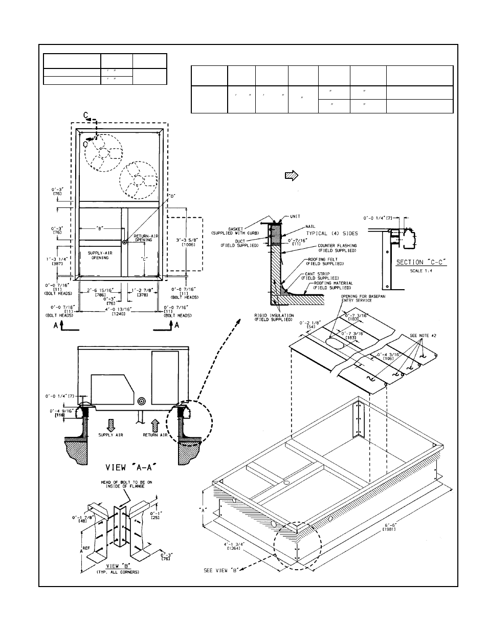 Service plate sizes | Bryant 558F User Manual | Page 11 / 68