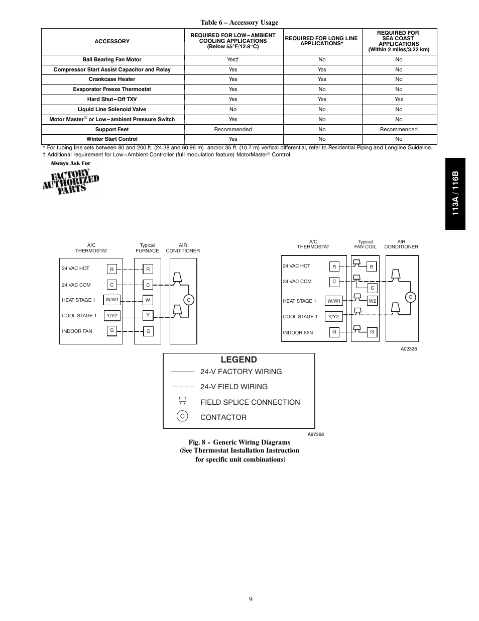 Legend | Bryant 113A User Manual | Page 9 / 10