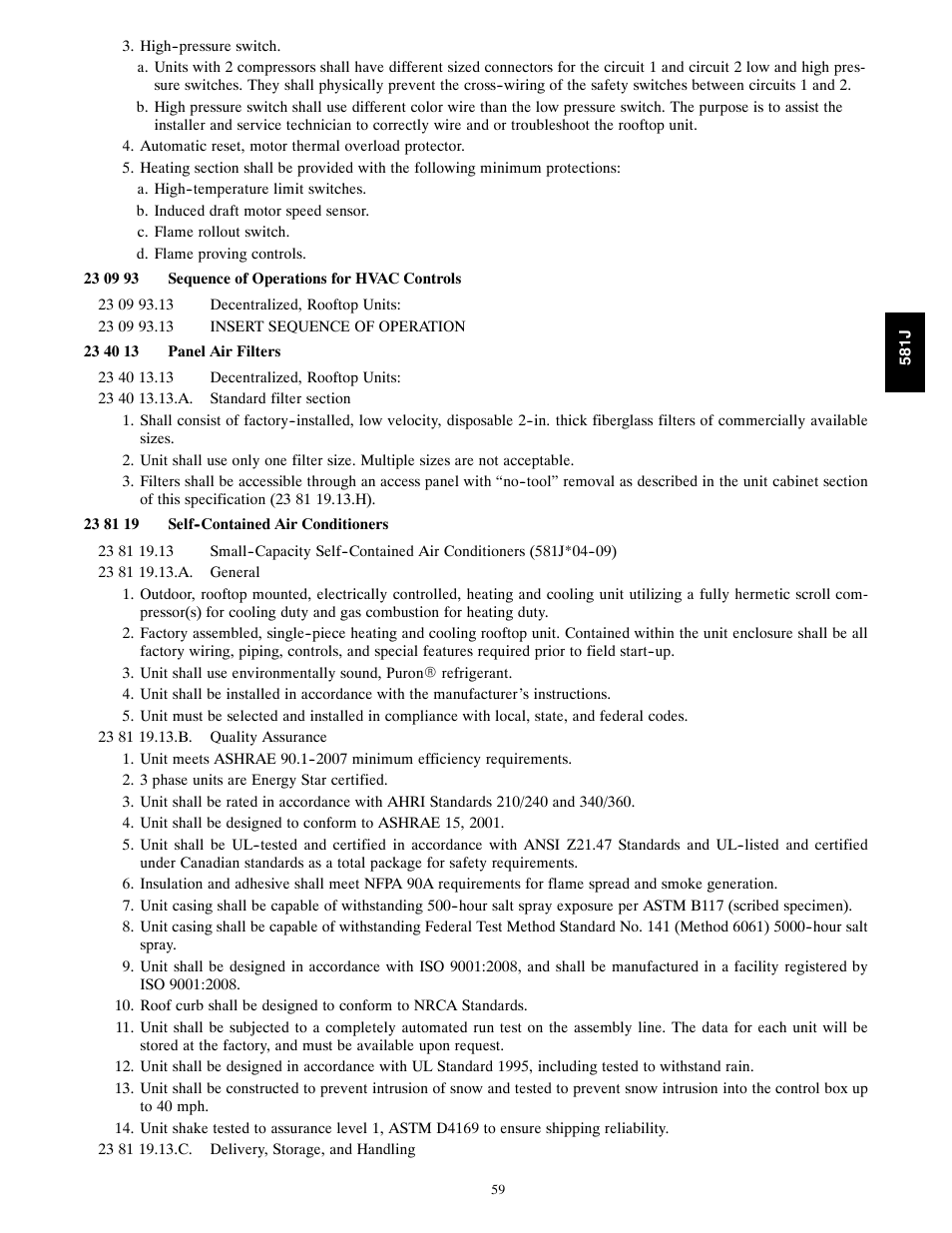 Bryant PREFERRED 581J User Manual | Page 59 / 66
