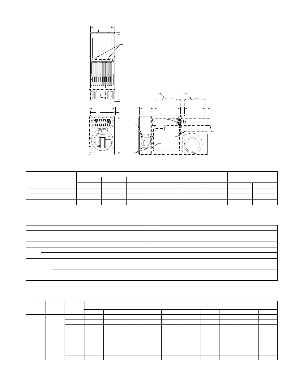 Dimensions—model 362aan, Dimensions (in.), Minimum clearances to combustible materials (in.) | Air delivery—cfm (without filters) | Bryant Oil Fired 363AAP 361AAN User Manual | Page 5 / 8