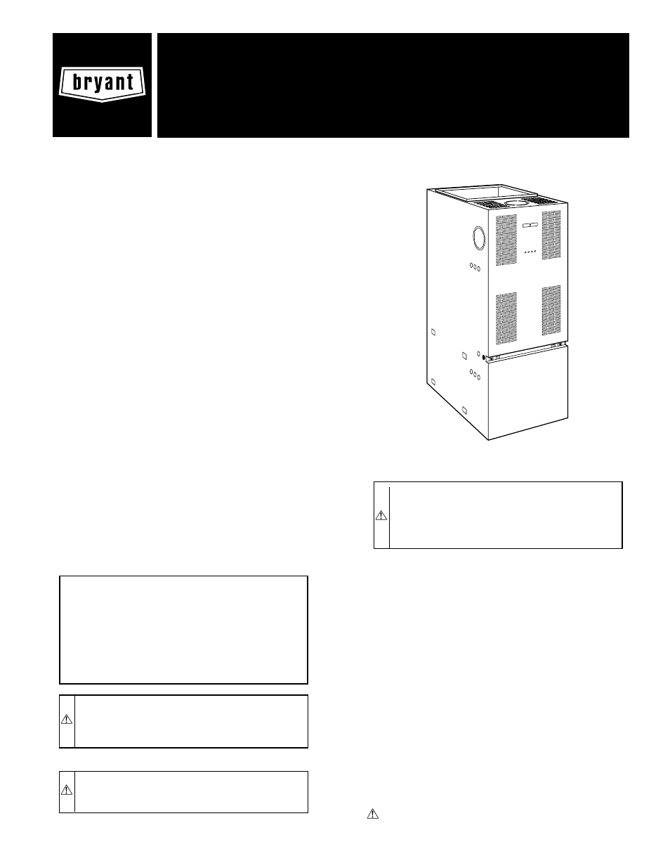Bryant 369RAN User Manual | 12 pages
