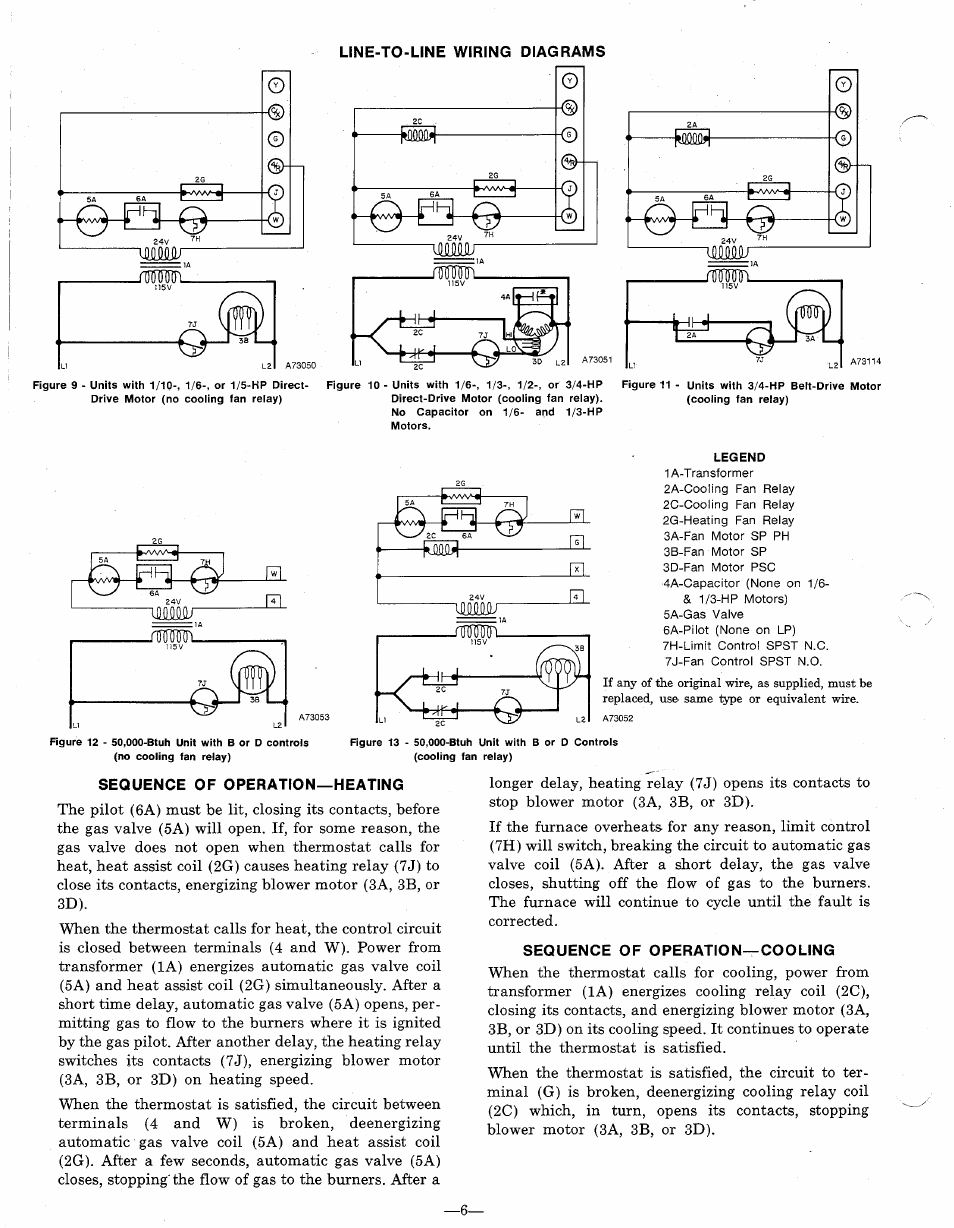 Sequence of operation—heating, Sequence of operation—cooling, Ímüwu | Bryant 394B User Manual | Page 6 / 6