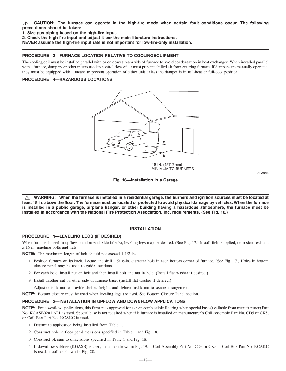 Bryant Deluxe 4 WAy Gas Furnase 355MAV User Manual | Page 17 / 60