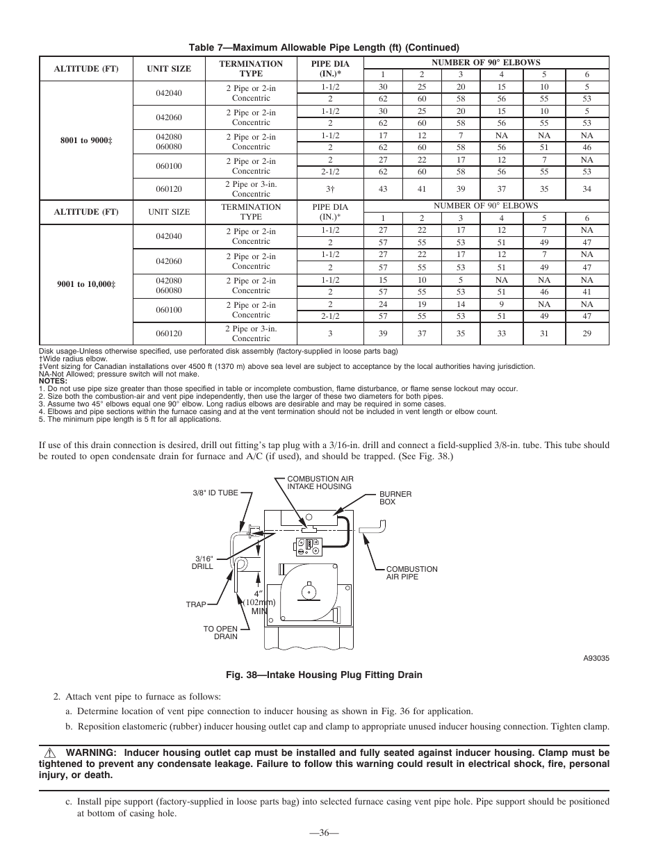 Bryant Deluxe 4 WAy Gas Furnase 355MAV User Manual | Page 36 / 60